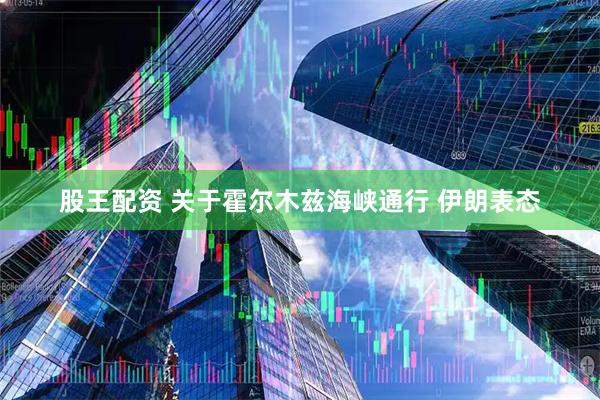 股王配资 关于霍尔木兹海峡通行 伊朗表态